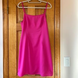 MISSGUIDED Tall Pink Square Neck Cami Skater Dress